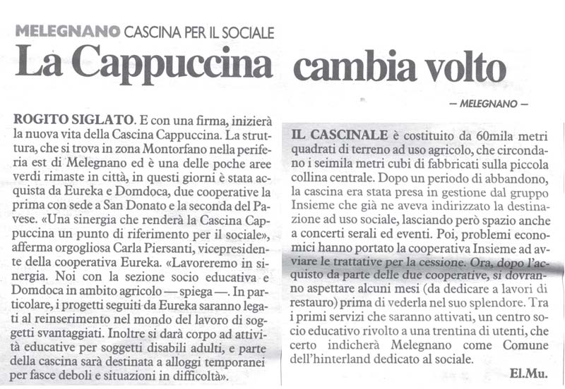 La Cappuccina cambia volto