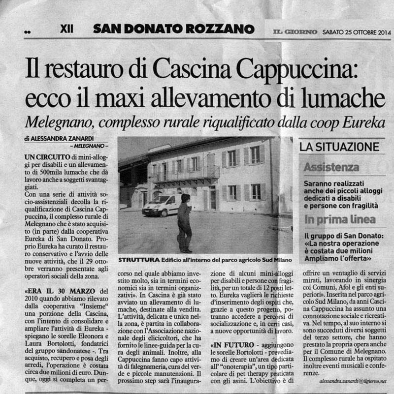 Lumache in Cascina Cappuccina