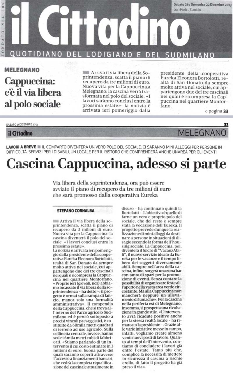 Cappuccina, c’è il via libera