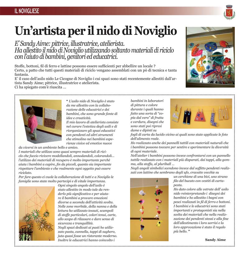 Un’artista per il nido di Noviglio