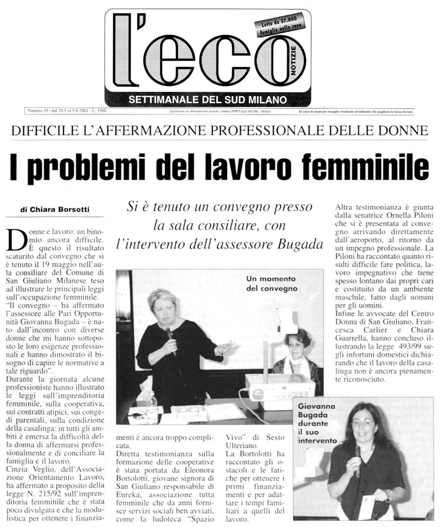 I problemi del lavoro femminile