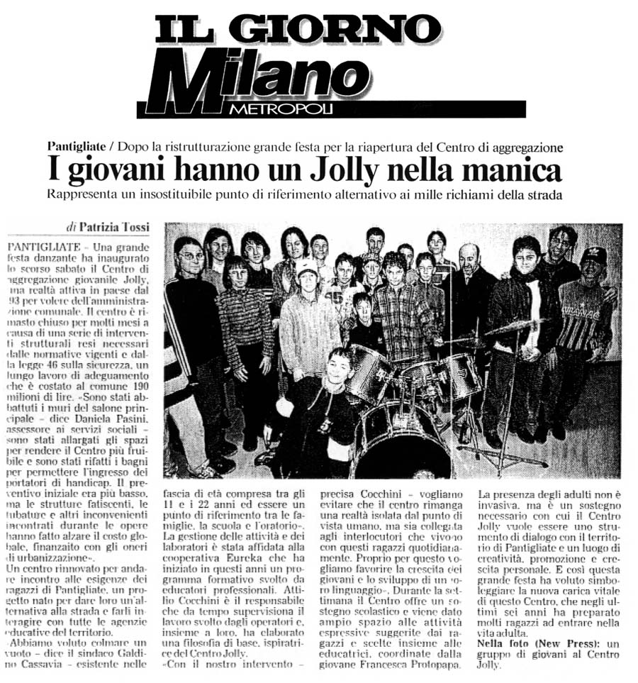 I giovani hanno un Jolly nella manica