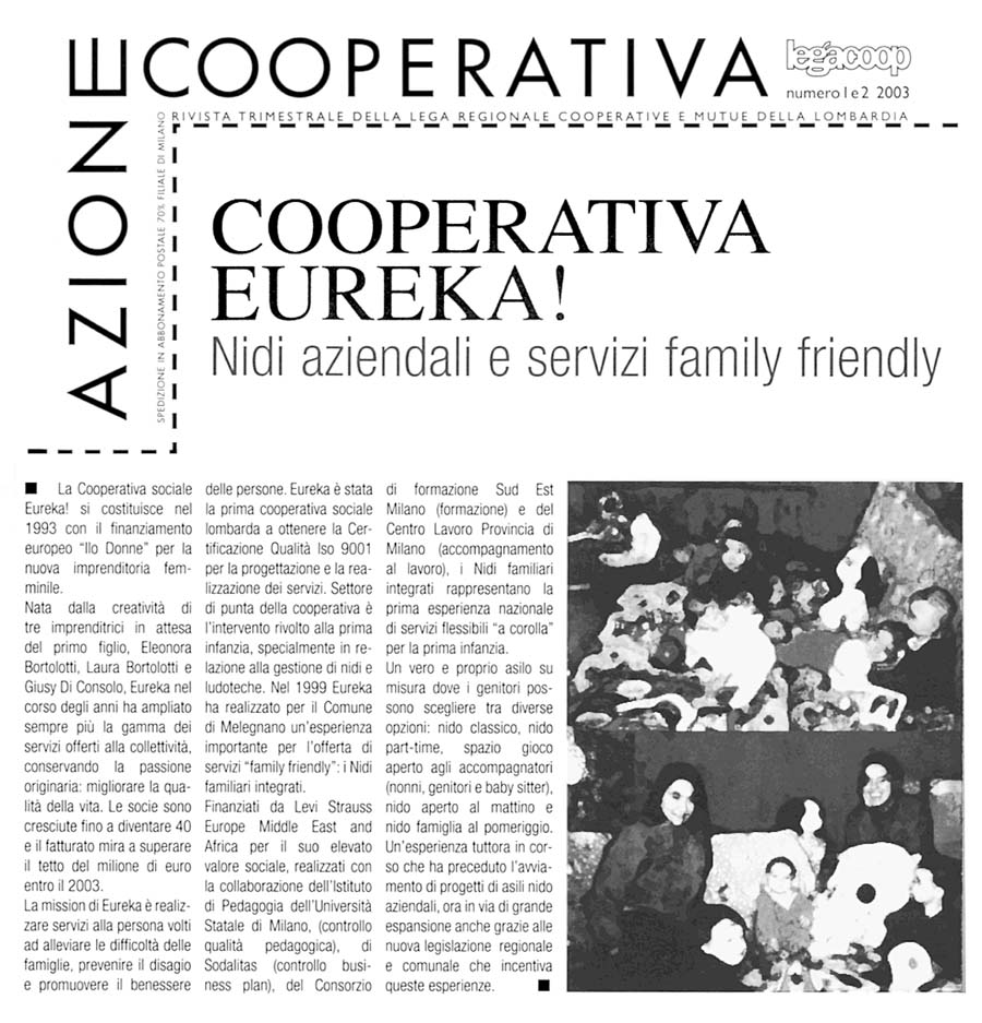 Cooperativa Eureka! Nidi aziendali e servizi family friendly