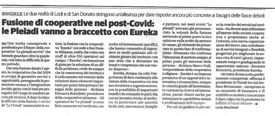 Fusione di cooperative nel post-Covid