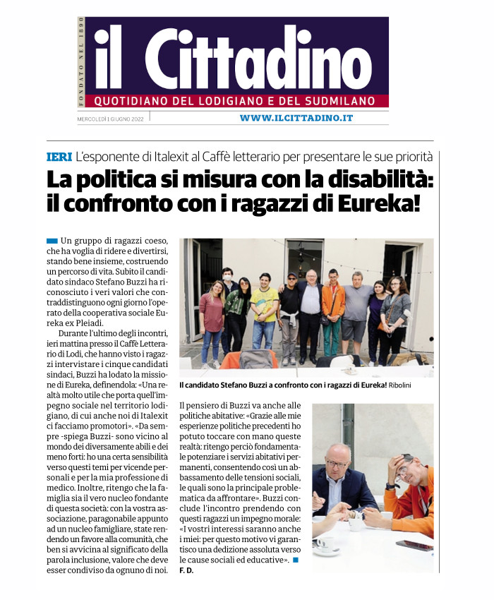 La politica si misura con la disabilità: il confronto con i ragazzi di Eureka!