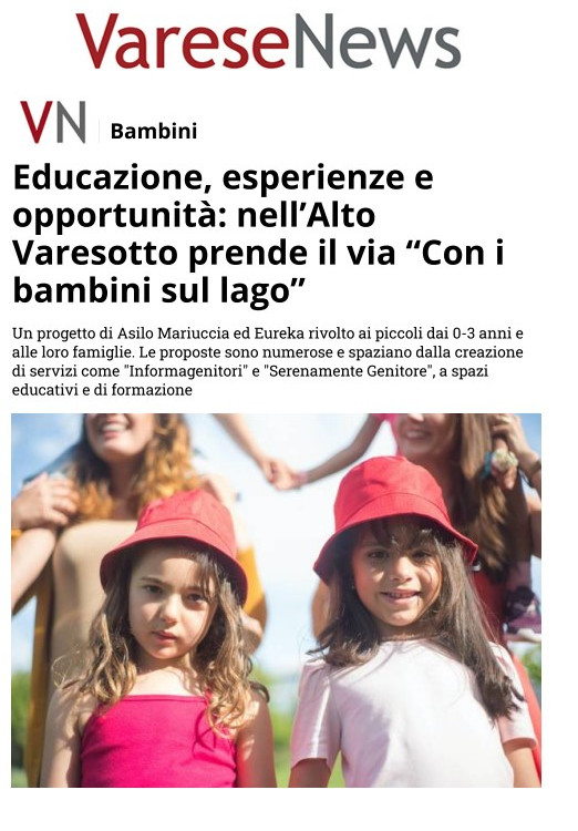 Con i bambini sul lago