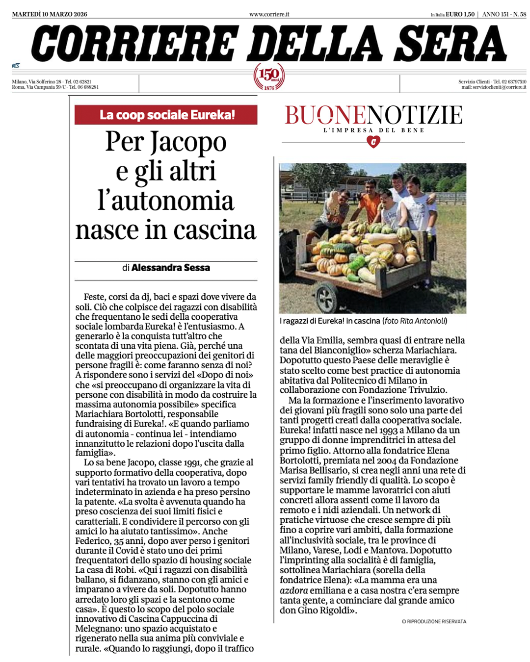 Per Jacopo e gli altri l’autonomia nasce in cascina