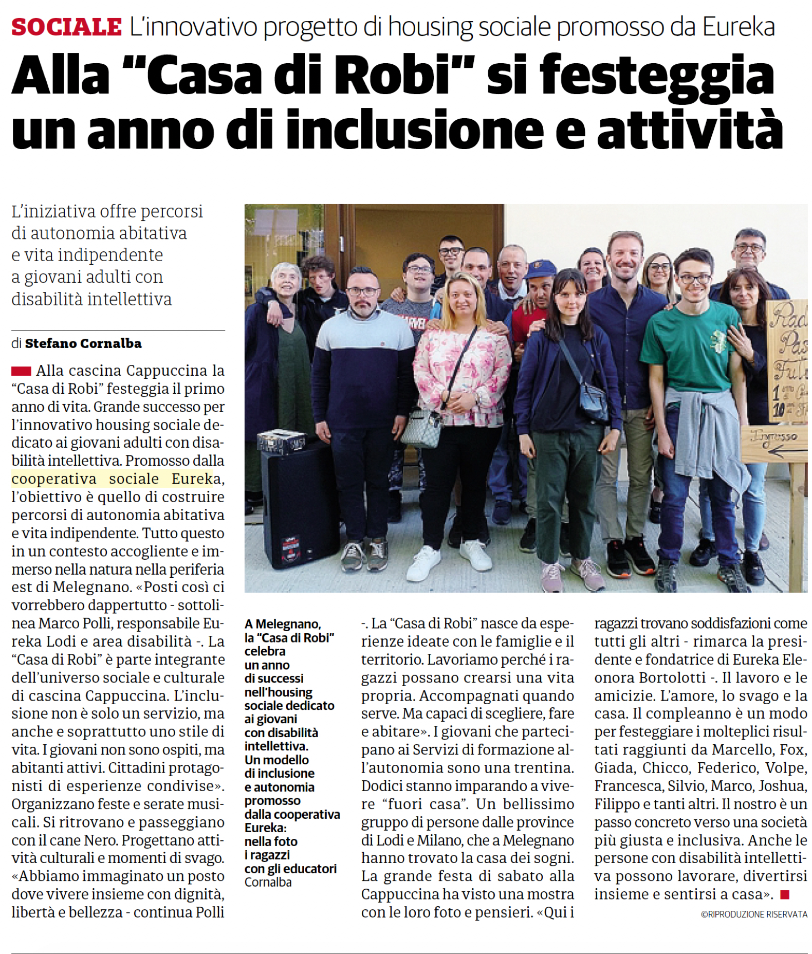 Alla “Casa di Robi” si festeggia un anno di inclusione e attività