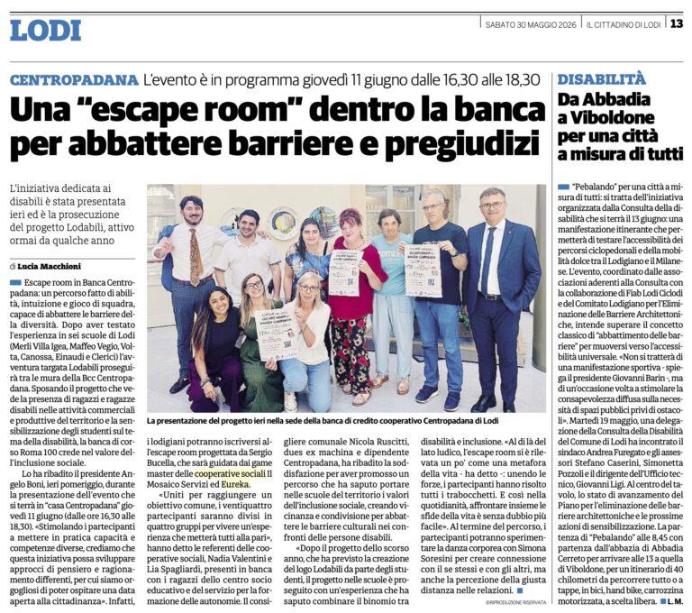 Una “escape room” dentro la banca